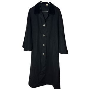 Women’s Loden Plankl Black Wool Cloak Vintage fits up to XXL Alpaca 20% wool 80%